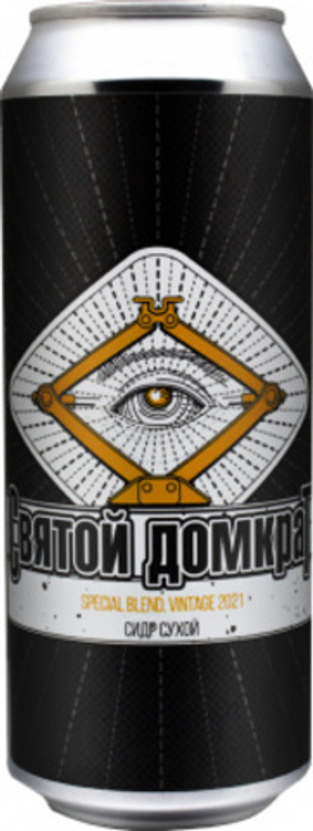 Сидр Токсовская Сидрерия Святой Домкрат. Винтаж 2021 / Cider Toksovo Cidrerie Svyatoy Domkrat. Vintage 2021. Special Blend 0.5л - 10шт