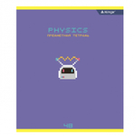 Тетрадь предметная "Физика" А5 48л., клетка, со справочным матер, скрепка, мелованный картон(стандарт), блок офсет, Alingar "My craft world"