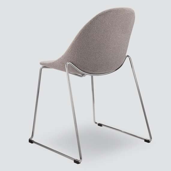 Стул Vid Soft серый, ножки хром