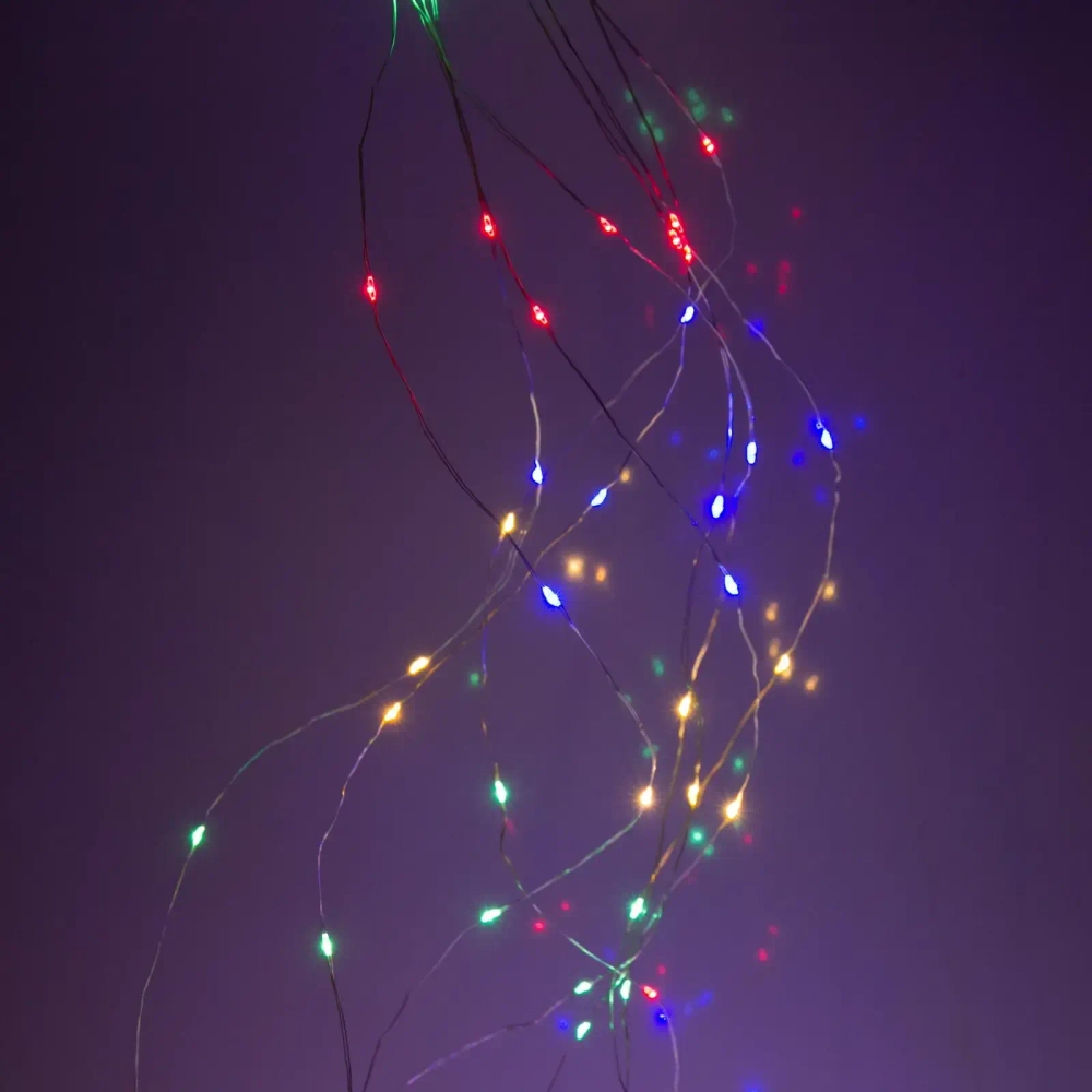 Гирлянда для дома «Волшебный хвост» 2,0 м, 8 нитей, 160 ламп,, IP-40, Мультицвет (постоянное свечение)