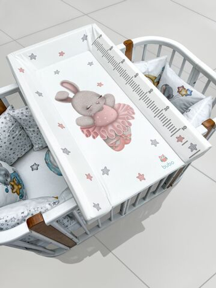 Доска для пеленания BUBO BABY "LUX PRO" 80х50 см с фиксаторами и ростомером