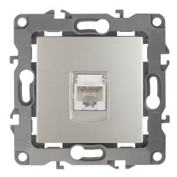 Розетка ЭРА Серия 12 12-3107-15 информационная RJ45 IP20 перламутр | Эра 12