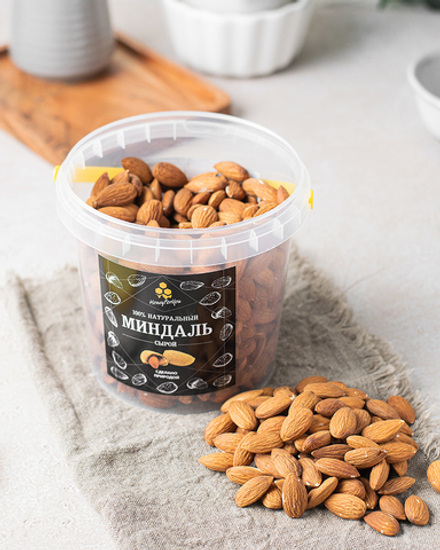 Миндаль сырой HoneyForYou, 600 грамм
