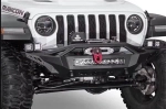 Передний бампер с дугой для Jeep Wrangler JL 2017-2023 и Jeep Gladiator 2019-2026+ без LED панели Джип Вранглер Гладиатор