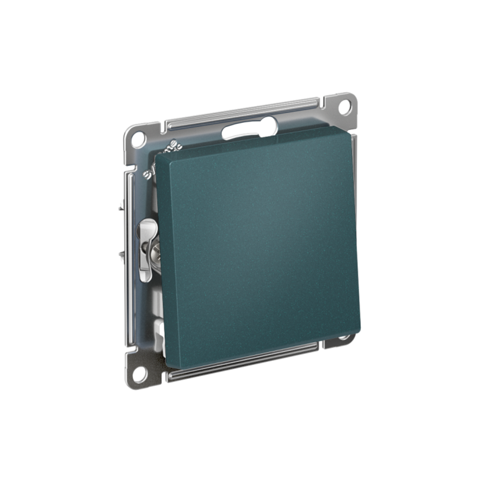 Выключатель 1-кл. СП AtlasDesign 10А IP20 (сх. 1) 10AX механизм изумруд SE ATN000811