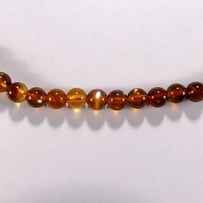 Бусина из лунного камня с гидрогетитом, шар гладкий 6 мм