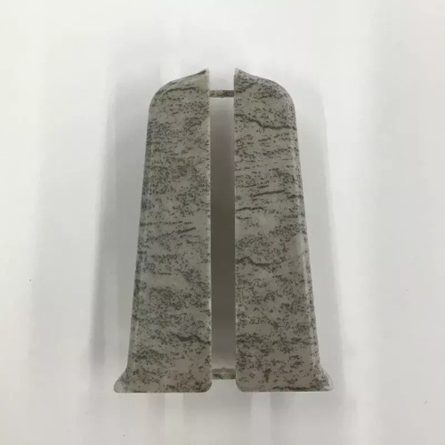 Торцевые (пара) для плинтуса 55мм "Деконика", 547 Лофт светло-серый