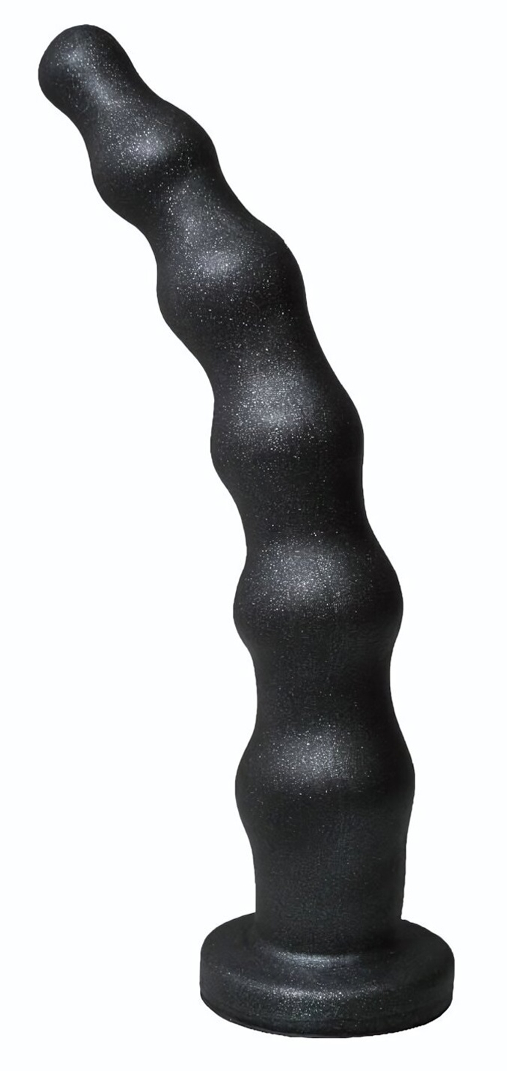 Чёрная насадка BALLS 3 - 22 см. (Цвет: черный)