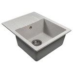 Мойка ML-GMS103 СТАНДАРТ с крылом, серый (310), 570*460*190мм