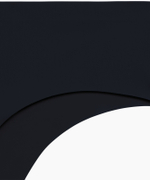 Трусы женские бесшовные бразильана Atlantic, нейлон/эластан, черные, LS-002