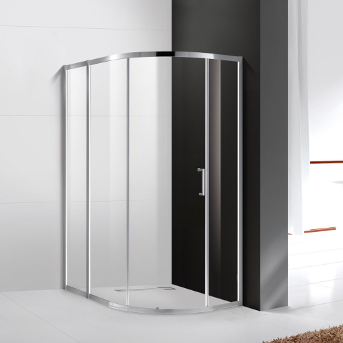 Душевой уголок Cezares MOLVENO-RH-1-120/90-C-Cr-IV, 120х90х195, профиль хром, стекло прозрачное