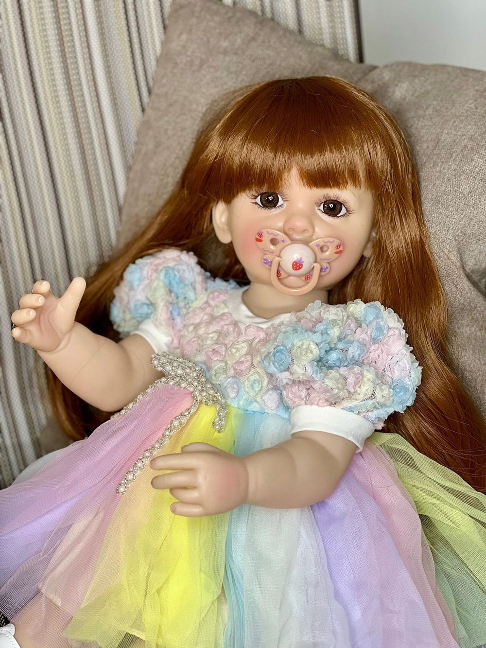 Кукла Реборн виниловая 55см в пакете (FA-540)