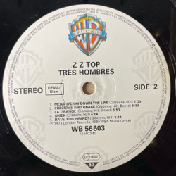 Винтажная виниловая пластинка LP ZZ Top Tres Hombres (Germany 1983)