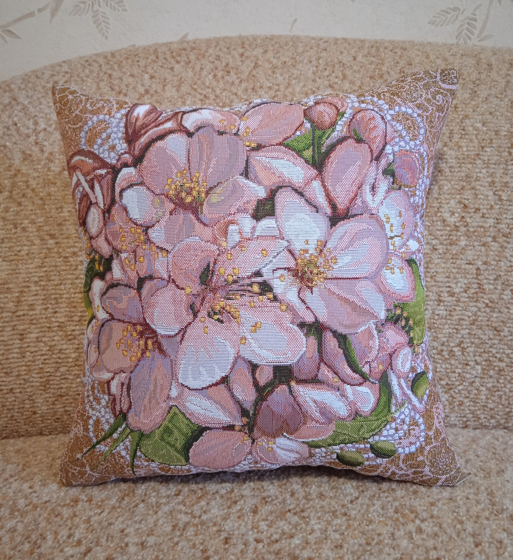 Декоративный гобеленовый чехол для интерьерной подушки Очарование 38*38