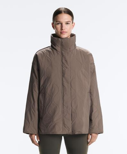 Oysho Утепленная водоотталкивающая куртка FELLEX® AEROGEL, линялый фиолетовый