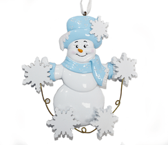 Украшение"Снеговик"12*13*2 см. (PO1101)