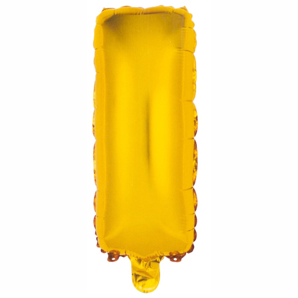 Шар фольгированный Буква I 35 см (Золотой)