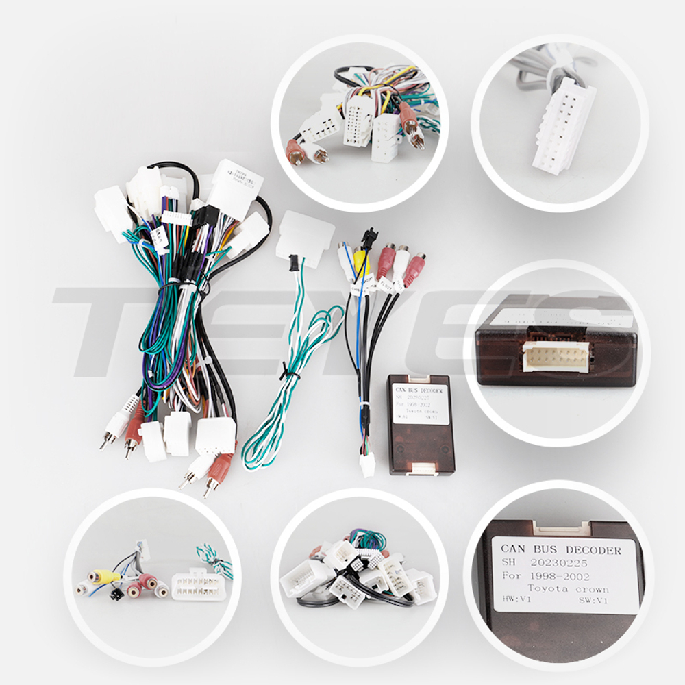 Комплект рамки с разъёмами 10" Toyota Crown/Majesta 3 S170 1999-2004 с кнопками - Car-Smart 9667