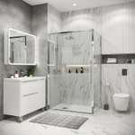 Душевой уголок Grossman Cosmo 120х90 120.K33.02.1290.10.00 профиль Хром стекло прозрачное