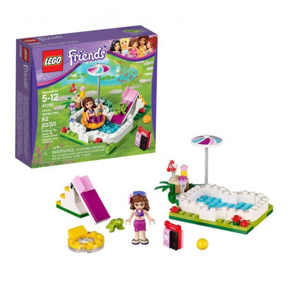 LEGO Friends: Маленький бассейн Оливии 41090 — Olivia's Garden Pool — Лего Френдз Друзья Подружки