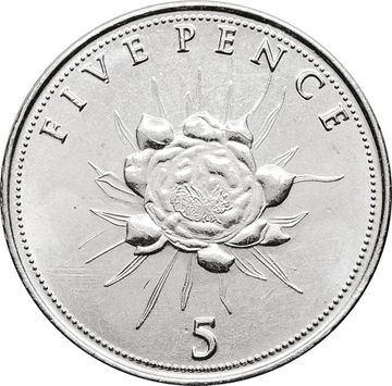 5 пенсов 2016 Гибралтар