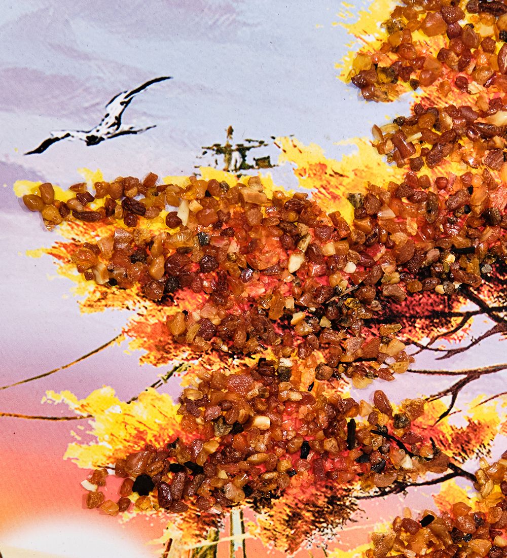 AMB-11/ 5 Картина «Красота природы» (с янтарной крошкой) 50х80см