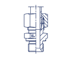 Штуцер FB DS06 BSP 1/4 (в сборе)