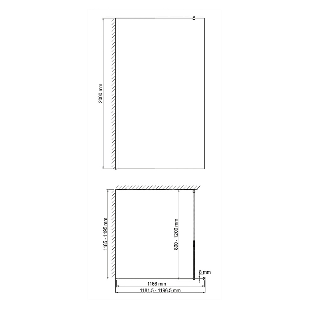 Душевое ограждение WasserKRAFT Rur 30W40PG 120 профиль золото глянцевое/стекло прозрачное