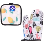 Прихватка в наборе с прихваткой-варежкой «Цветы», 25,5*15,5 см и 17*17 см, микс