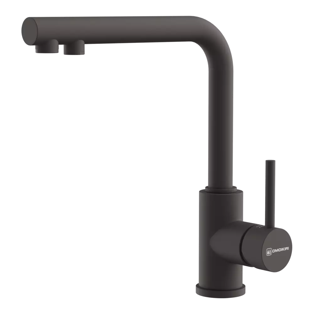 Кухонный смеситель Omoikiri Nakagawa 2 Plus-SA латунь/бежевый