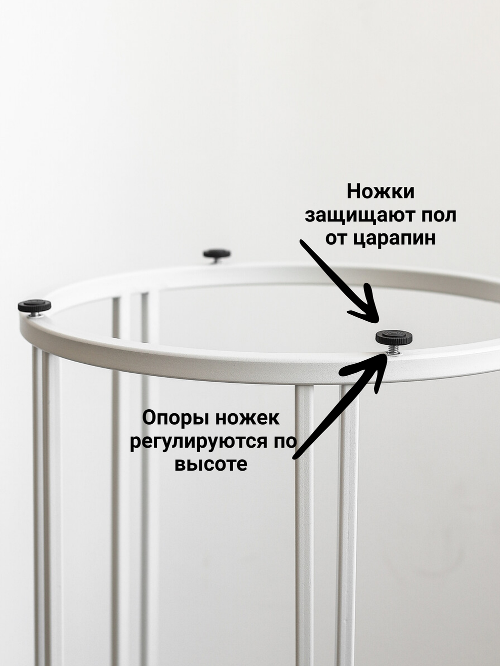 Журнальный столик круглый приставной