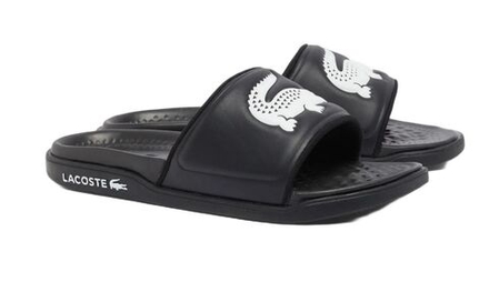 Сланцы Lacoste Serve Slide Dual - black/white