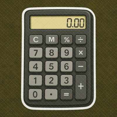 Калькулятор №2 (40-55 см) - декор для фотосессий