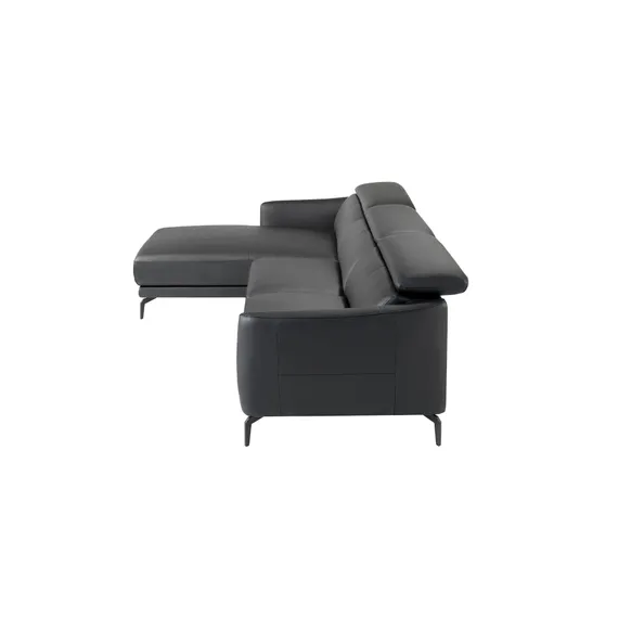 Диван угловой Angel Cerda 5359-L, черная кожа