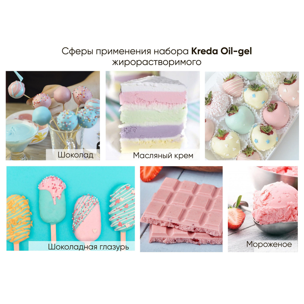 Краситель жирорастворимый гелевый "Kreda Oil-gel" ЗЕЛЁНЫЙ (10 гр.)