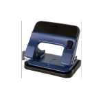 Дырокол 30л. KW-trio металл, синий, с линейкой 0916BLU