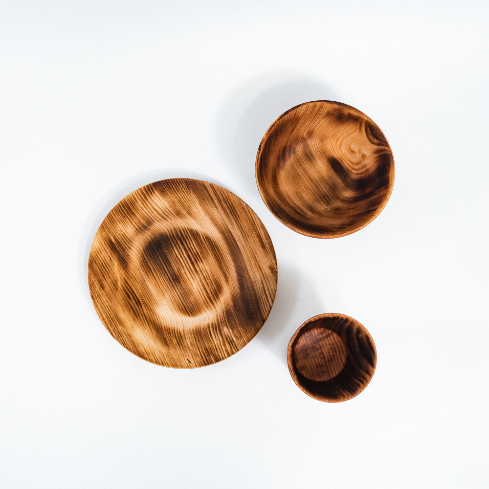 Набор деревянной детской посуды Art of Siberia из сибирского кедра TN60