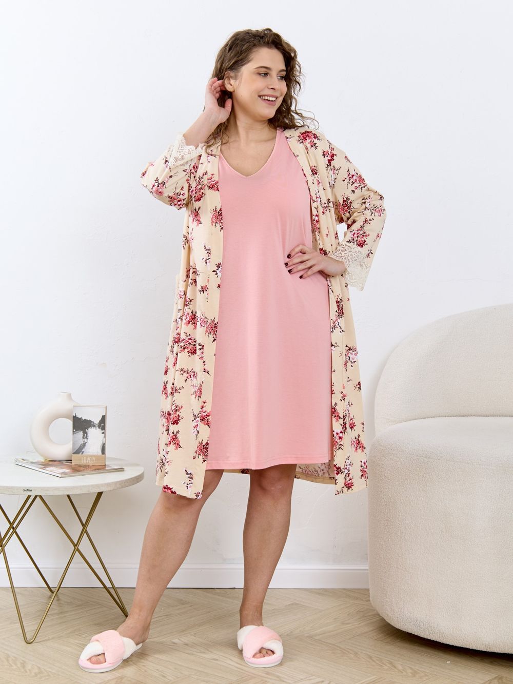 Ночная сорочка Айрис-1 Виотекс ПЕРСИКОВЫЙ