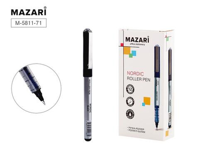 Ручка-роллер черная 0,5мм NORDIC (Mazari)