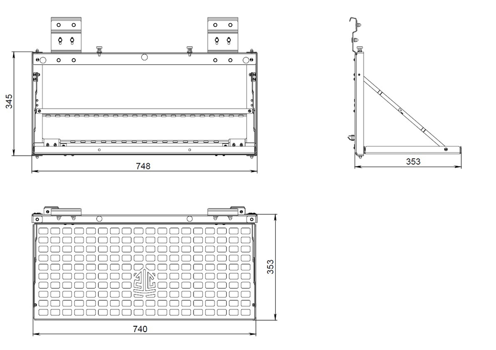 TANK 300 Стол на пятую дверь STC