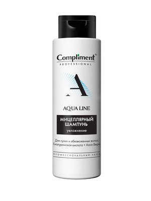 Compliment PROFESSIONAL AQUA LINE МИЦЕЛЛЯРНЫЙ ШАМПУНЬ ДЛЯ УВЛАЖНЕНИЯ ВОЛОС, 250мл