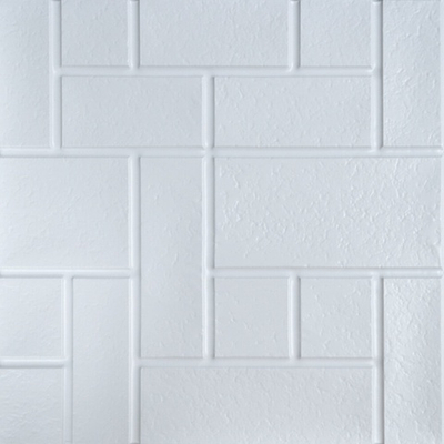 Панель самоклеящаяся 30*30см "Кирпичики", цвет белый (YL-D05)