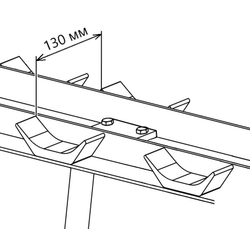 Aerofit AFDBR9 стойка для хранения 9-ти пар гантелей