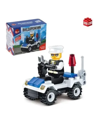 Конструктор Полиция «Внедорожник», 27 деталей