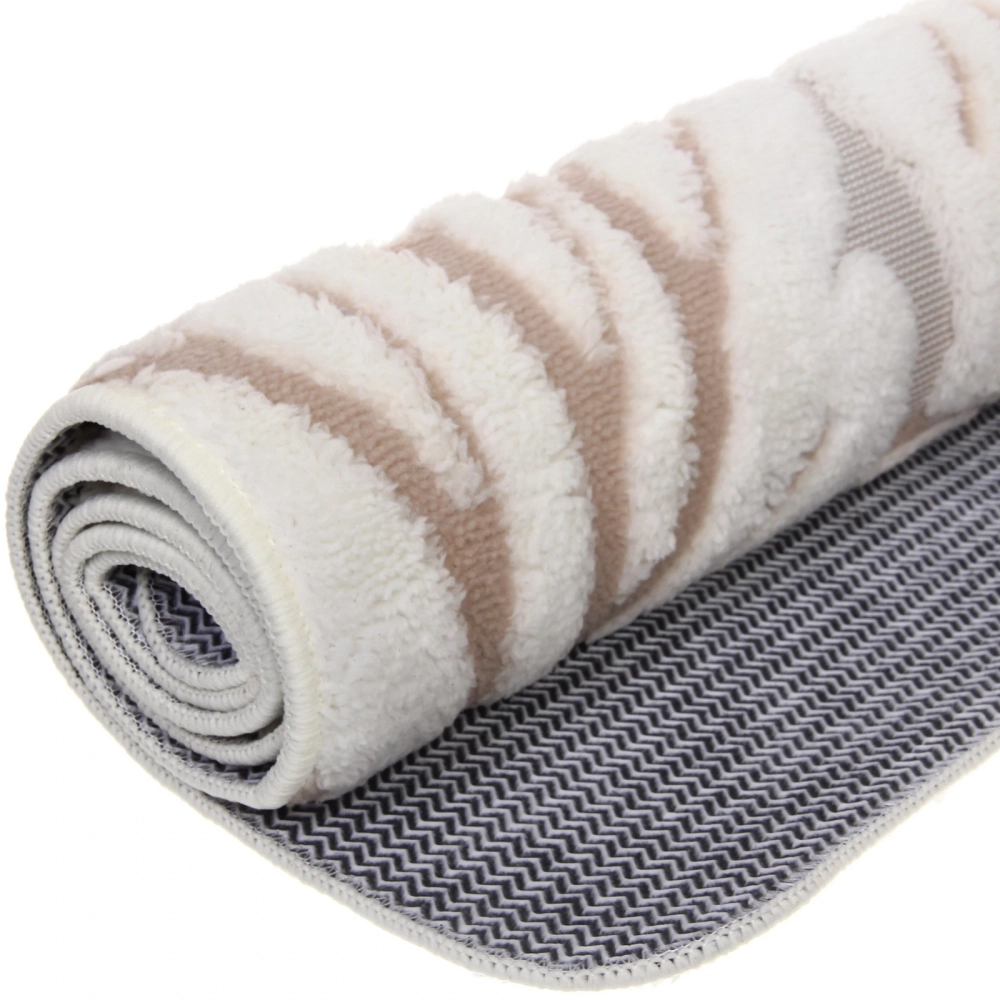 Коврик для ванной 80*120"Флора» молочный