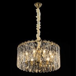 Citilux TALLA CL318292 Люстра хрустальная подвесная Золото