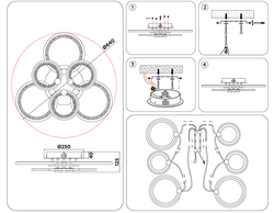 Ambrella Потолочный светодиодный светильник с пультом Original FA4085