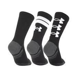 Носки Under Armour UA Perf Tech Nov 3pk Crew-BLK