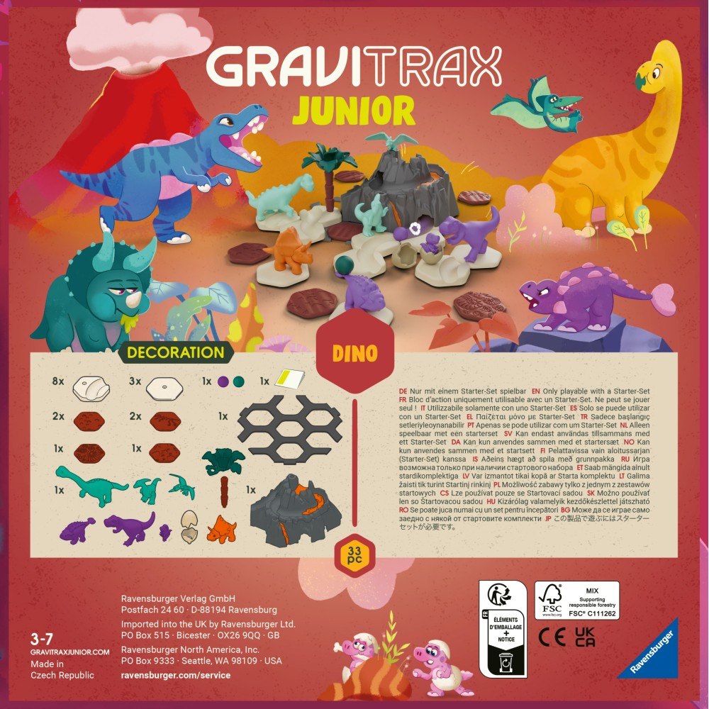 Ravensburger - GraviTrax JUNIOR Dino - Дополнительный набор 245871