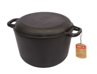 Кастрюля Биол чугунная с крышкой-сковородой 3 л. 1303-4